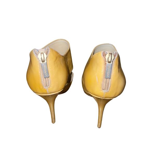 Jimmy Choo Womens Heels Yellow Patent Leather Designer Luxury Made in Italy 8.5 - Picture 3 of 7